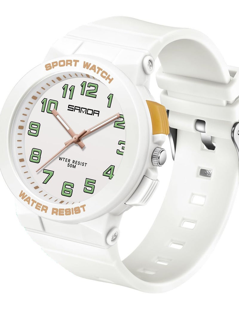 Captaintech Stylish Waterproof Nurse Watch for Women with LED Light Comfortable Analog Design Ideal for Work and Everyday Use - Image 1