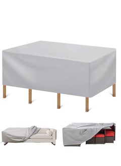 HomarKet Waterproof Garden Furniture Cover Set，（213x132x74cm) Outdoor Rectangle Sofa Table Set Cover, UV Block Windproof Dustproof Outdoor Furniture Cover  - Image 1