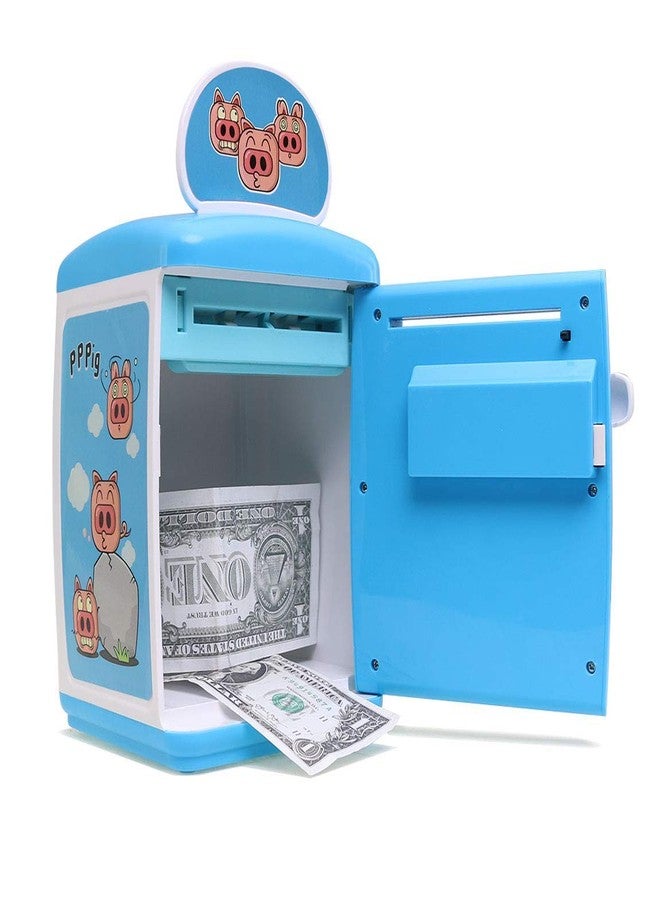Mummy Please Kids Digital Piggy Bank with Electronic Lock,Money Safe Box wth Finger Print Sensor【Pack of 1】【Sapphire Blue】 - Image 5