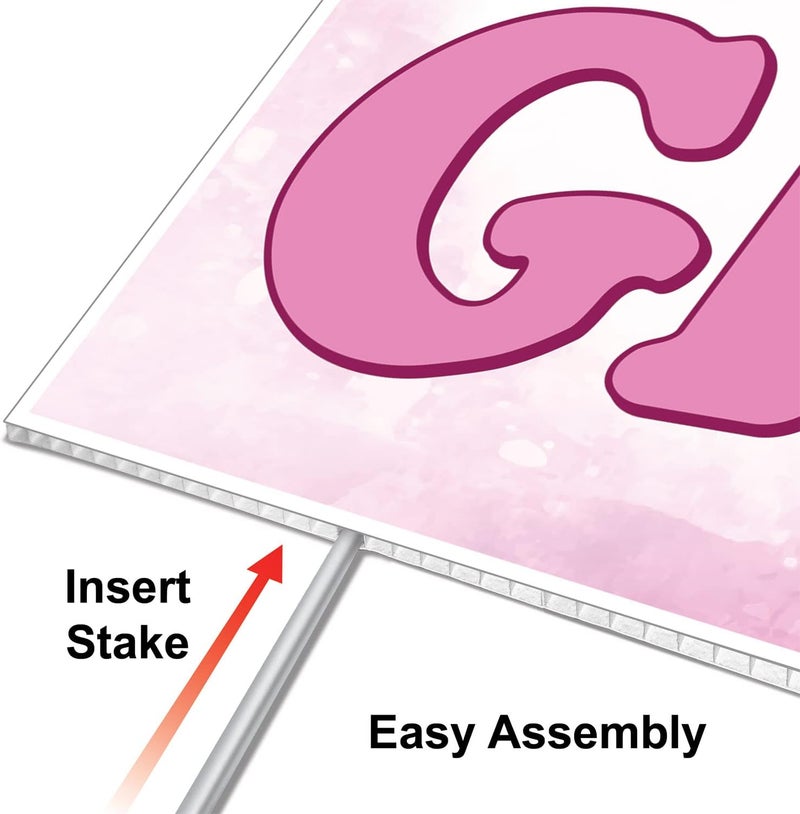 Beistle Plastic Its A Girl Yard Sign - Image 3