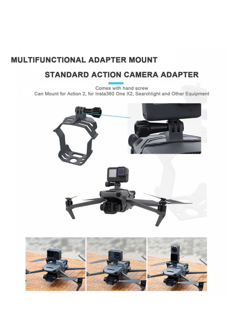 SYOSI SYOSI Action Camera Frame for Mavic 3 Pro Drone, Multifunctional Adapter Mount Drone Light Bracket Holder for Mavic 3 Pro, Universal Anti-Shock Gimbal Mount Holder Bracket  - Image 5