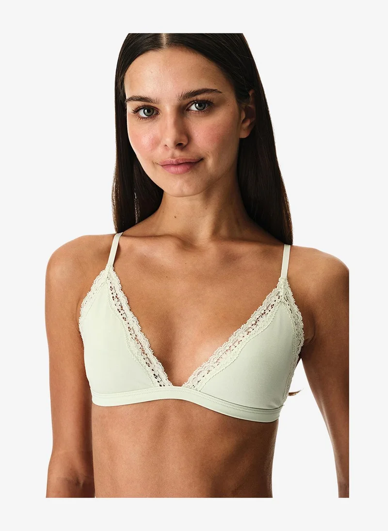 بنتي Women Triangle Mint/Green Wireless Bra