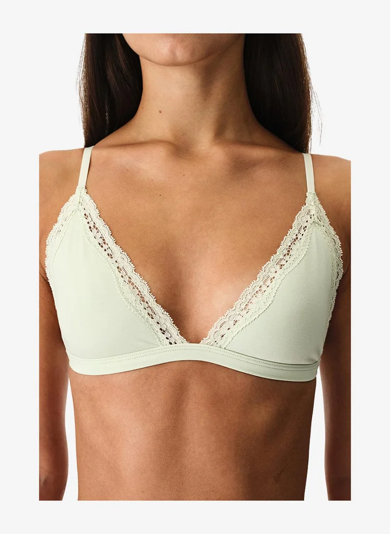 بنتي Women Triangle Mint/Green Wireless Bra