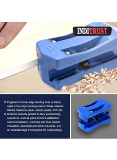 Inditrust Inditrust ABS Plastic Manual edge Wood Manual Edge Trimmer Wood Edge Band Cutter Tail Trimming Woodworking Tool Carpenter Wood Side Banding Tool Double Sided Trimming Effect  - Image 3