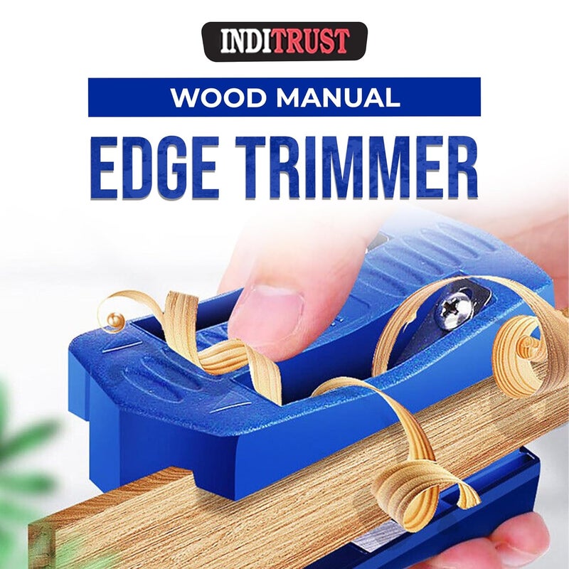 Inditrust Inditrust ABS Plastic Manual edge Wood Manual Edge Trimmer Wood Edge Band Cutter Tail Trimming Woodworking Tool Carpenter Wood Side Banding Tool Double Sided Trimming Effect - Image 2