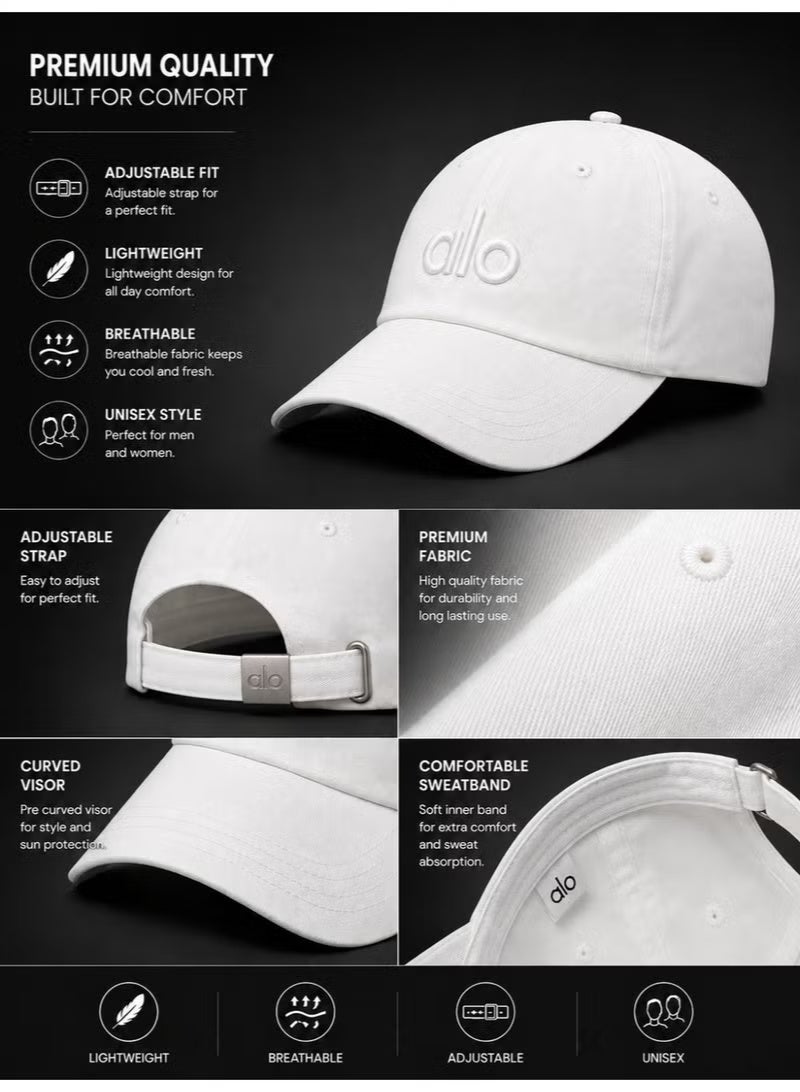 Alo Yoga ALO Offduty Cap, Adjustable - White - Image 5