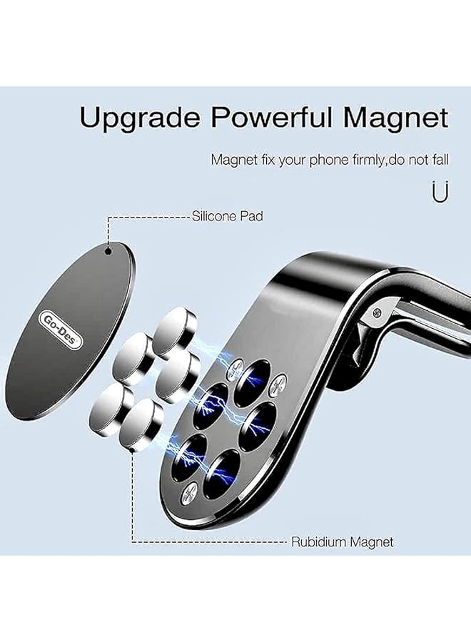 Go-Des Magnetic Car Phone Holder For Iphone 12 Mini/11 Pro/S20/S10/S9/A70 - Image 2