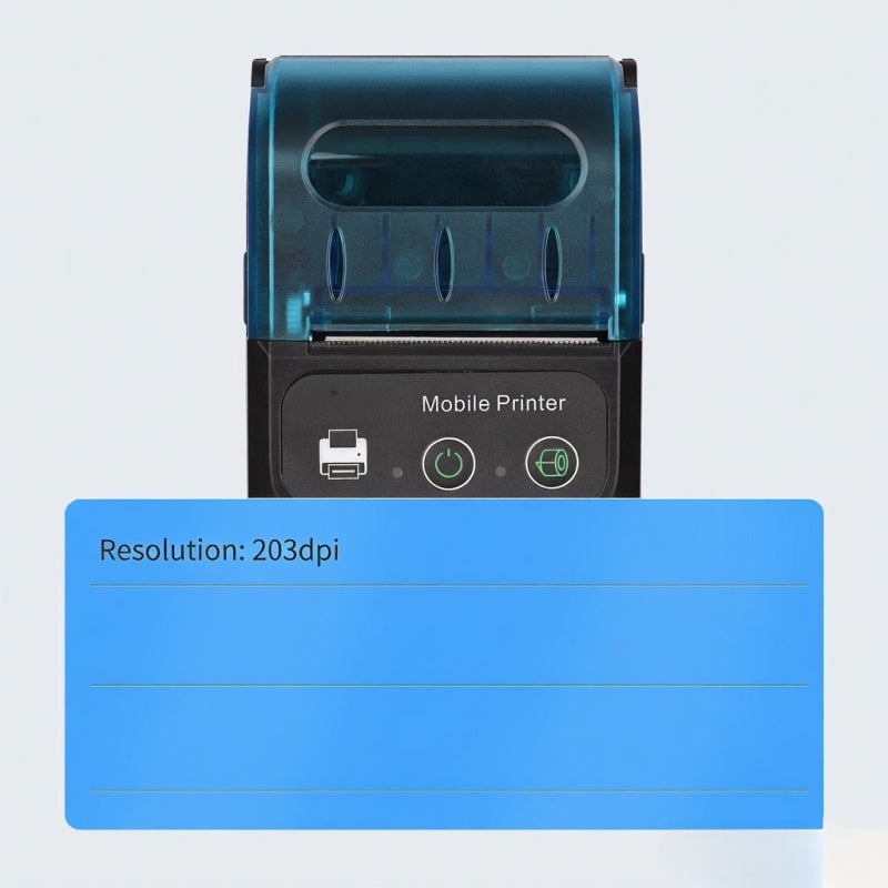 Portable 58mm Receipt Thermal Printer 2 inches Mini Mobile Pocket Printers with 1 Thermal Paper Roll USB&Wireless BT Connection Compatible with Windows/Android/iOS for Office Market - Image 4
