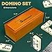 Queensell Jumbo Dominoes Set for Adults and Kids  Domino Set for Classic Board Games  Jumbo Dominoes Double 6 for Travel Games  Dominos Set for Adults 28 Tiles - Image 3