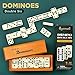 Queensell Jumbo Dominoes Set for Adults and Kids  Domino Set for Classic Board Games  Jumbo Dominoes Double 6 for Travel Games  Dominos Set for Adults 28 Tiles - Image 2