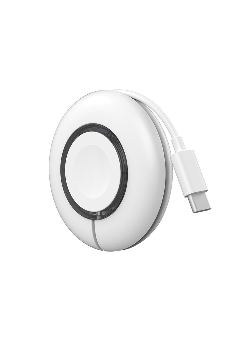 Moxedo Moxedo Smartwatch Wireless Charger Portable Magnetic Charger USB-C with Built-in Cable Storage Compatible with Apple Watch Series Ultra/SE/8/7/6/5/4/3/2/1 
