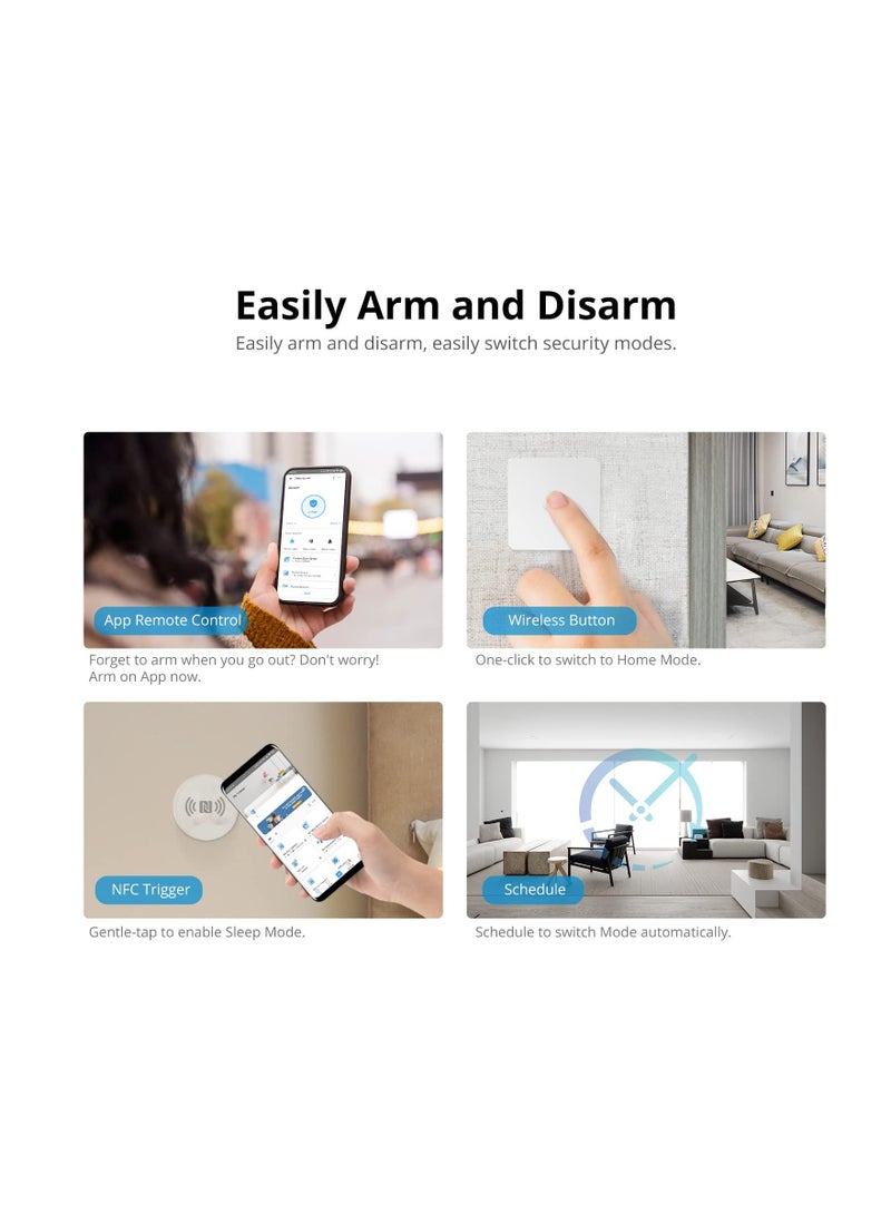 Zigbee Bridge Pro Hub - Dual-Protocol Wi-Fi & Zigbee Support, App Control, Multi-Device Management, Compatible with Zigbee Devices, Local Alarm Setup, Home Security Modes (1 Pack)