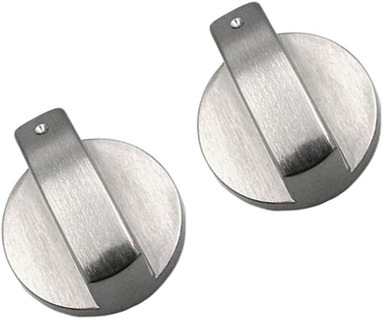 tooloflife 4cm*2cm Metal Gas Cooker Knob, 2pcs Durable Gas Stove Control Knob Cooking Surface Furnace Switch Range Burner Knob for Kitchen Cooking Utensils Gas Stove Oven Cooktop - Image 1
