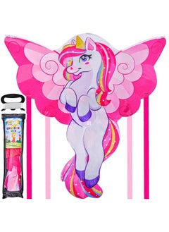 JOYIN 43.3'' Giant Unicorn Kite Easy To Fly Huge Kites For Kids And Adults With 262.5 Ft Kite String Large Beach Kite For Outdoor Games And Activities  - Image 1