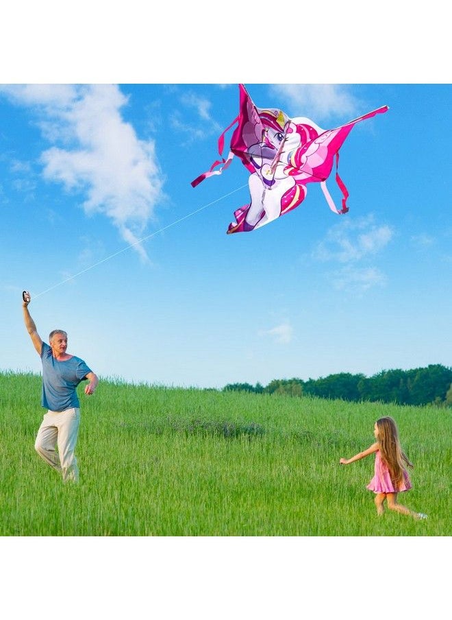 JOYIN 43.3'' Giant Unicorn Kite Easy To Fly Huge Kites For Kids And Adults With 262.5 Ft Kite String Large Beach Kite For Outdoor Games And Activities  - Image 5
