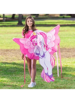 JOYIN 43.3'' Giant Unicorn Kite Easy To Fly Huge Kites For Kids And Adults With 262.5 Ft Kite String Large Beach Kite For Outdoor Games And Activities  - Image 3