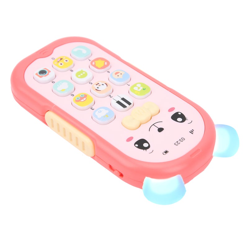 Baby Phone Toy: 6+ Months Safe Silicone Teether, 2‑Gear <65dB Sound, Soft Eye‑Friendly Light - Simulation Telephone Toy for Toddler Early Education - Image 5