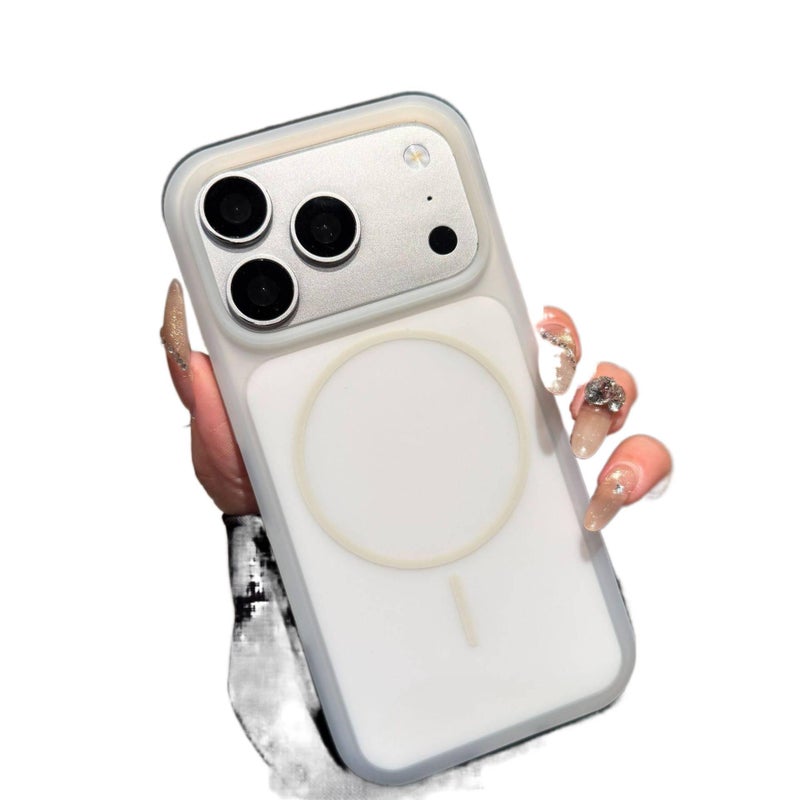 PC MagSafe Case for iPhone 17 / 17 Air / 17 Pro / 17 Pro Max with Strong Magnetic and Scratch Resistant plus Shockproof plus Drop Protection in White - Veloris - Image 1