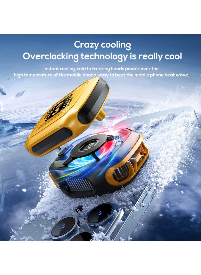 مبرد هاتف محمول لمروحة الألعاب PUBG، مصمم لسلسلة آيفون 12/13، للبث المباشر والفلوغ، مبرد حراري شبه موصل بدون ضوضاء iOS أندرويد، جهاز آيباد تابلت - Image 1