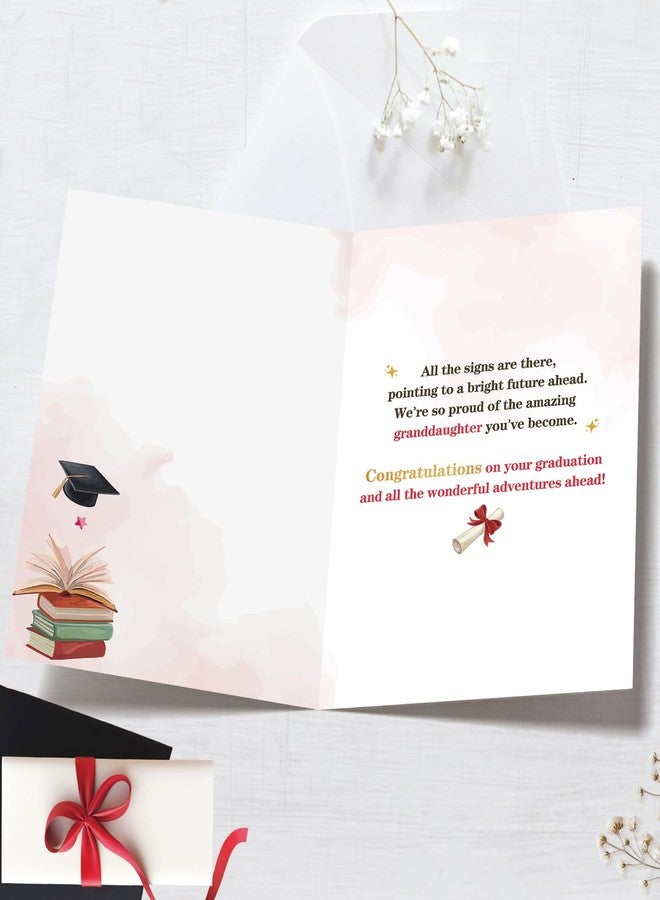 Mcduldul Graduation Card for Granddaughter, Congrats Grad Granddaughter Gifts Card for High School, College, University, 2026 Graduation Party - Image 2