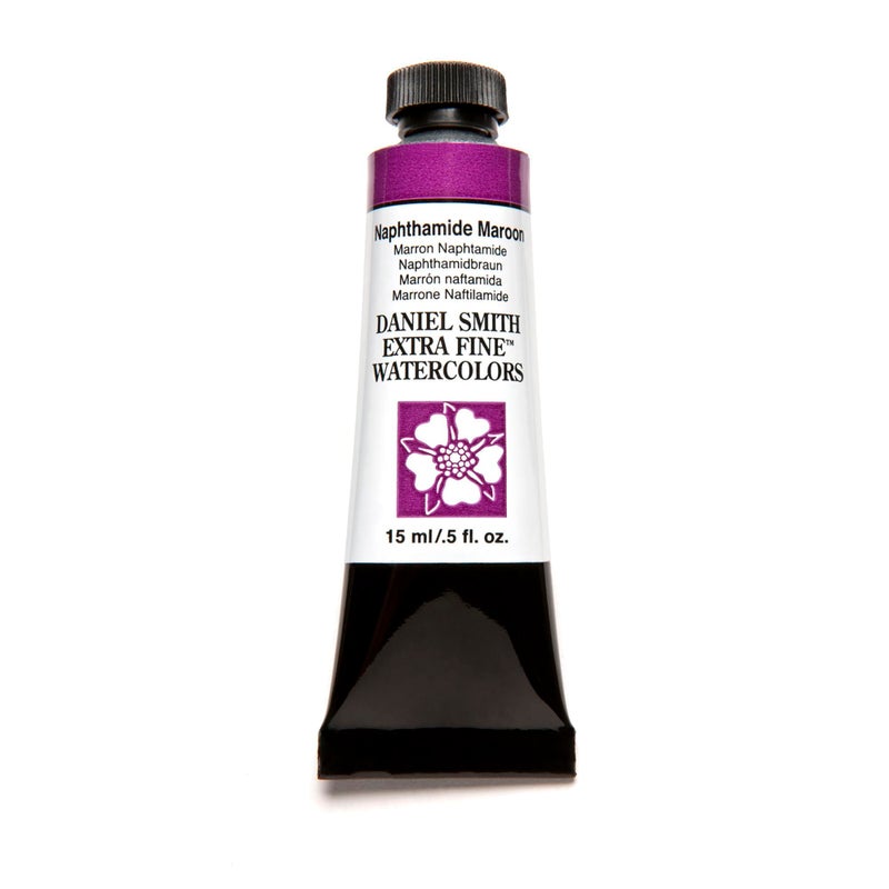 Daniel Smith Extra Fine Watercolor Paint 15ml Tube Naphthamide Maroon 284600059 05 Fl Oz Pack of 1