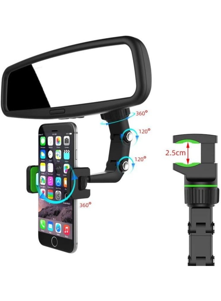 ELTRAZONE 360° Multifunctional Rearview Mirror Phone Holder - Image 4