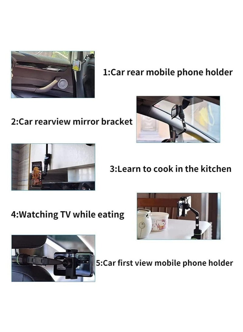 ELTRAZONE 360° Multifunctional Rearview Mirror Phone Holder - Image 5