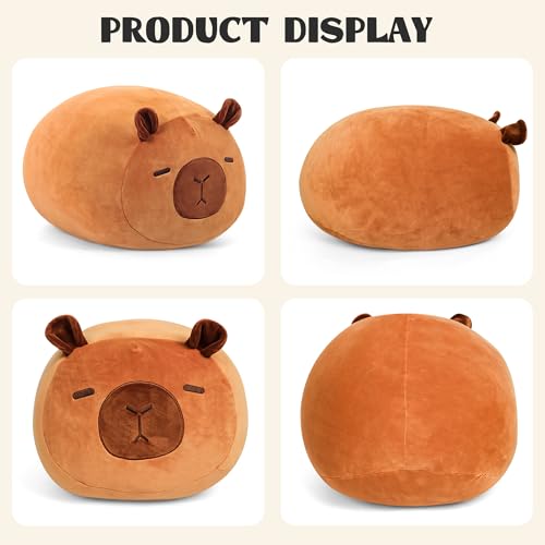 Wepop Capybara Stuffed Animal 20 in Cute Capybara Plush Cuddle Stuffed Plushies Pillows Gifts for Kids Adults Boys and Girls - Image 5