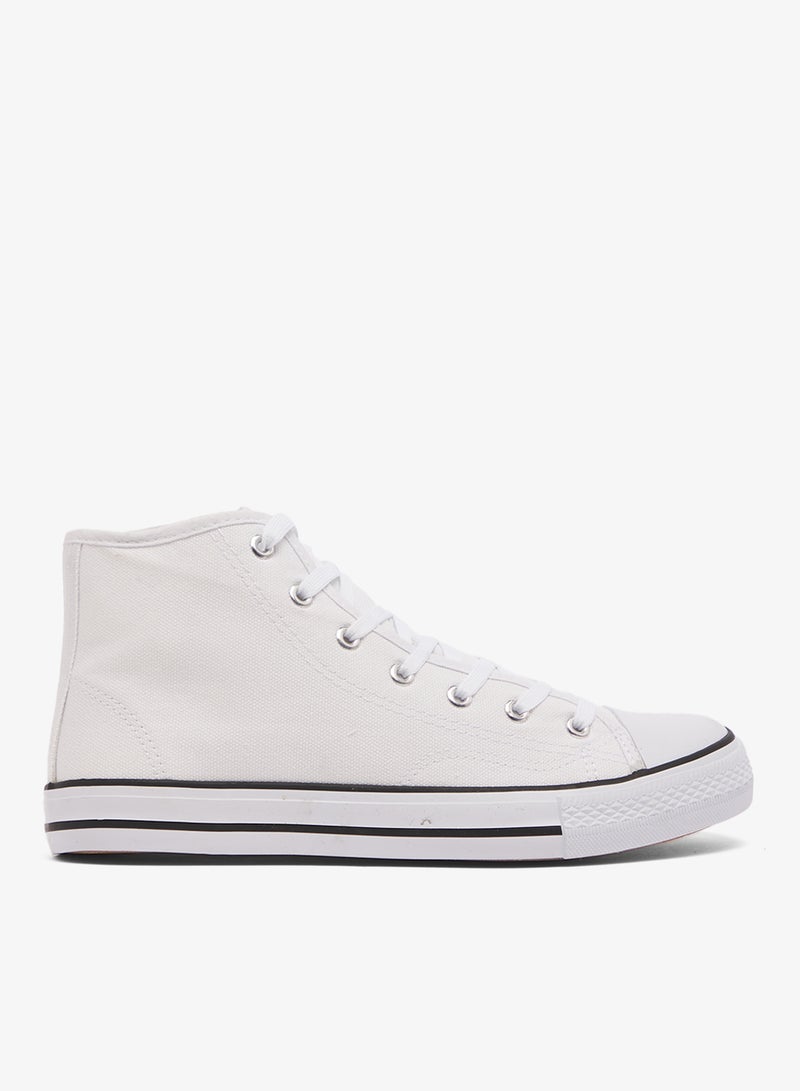 Spot-On Lace Up Canvas Sneaker - Image 1
