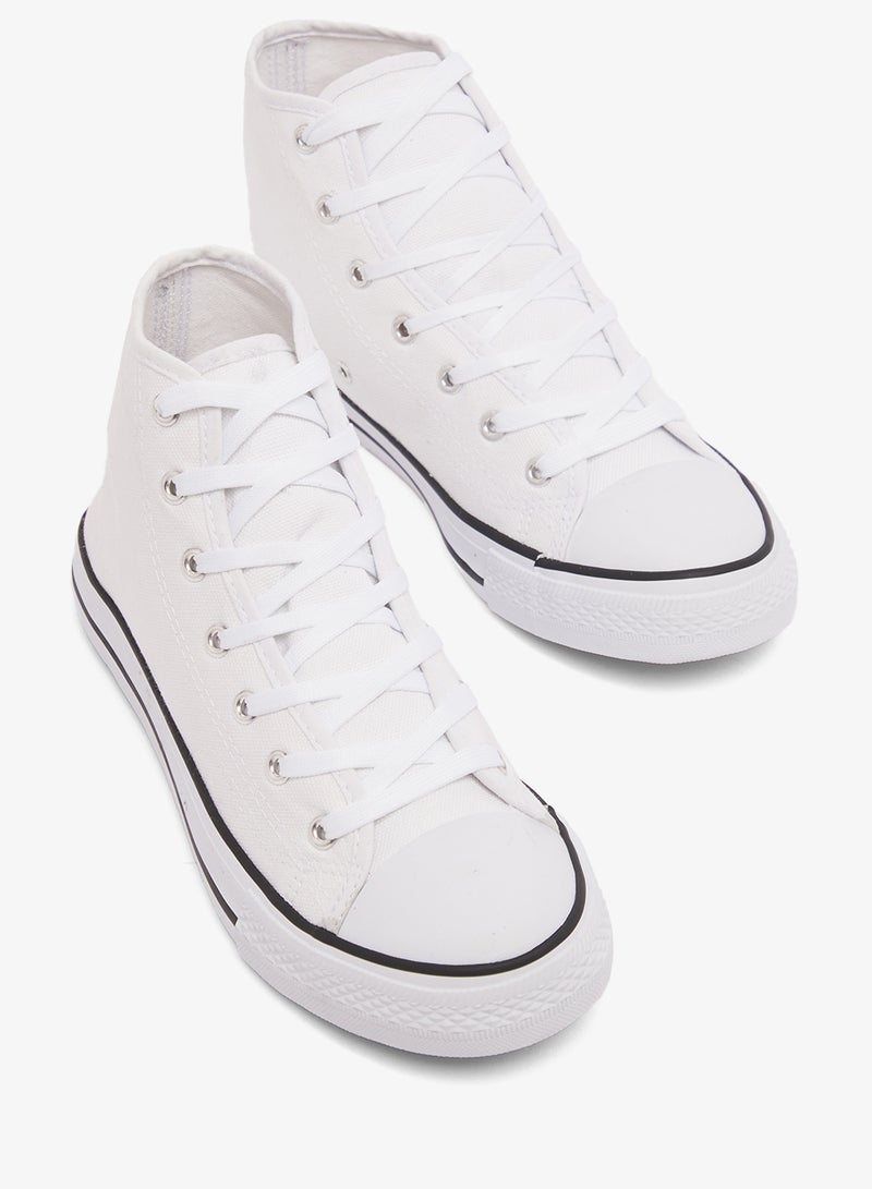 Spot-On Lace Up Canvas Sneaker - Image 4