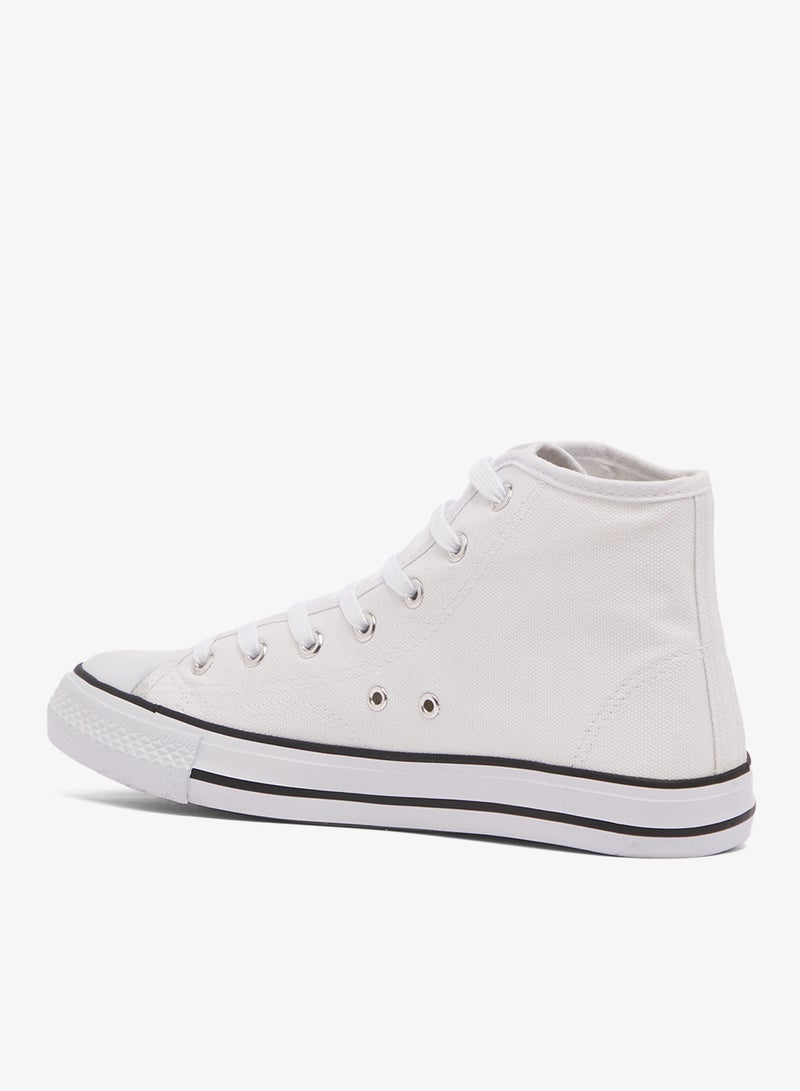 Spot-On Lace Up Canvas Sneaker - Image 3