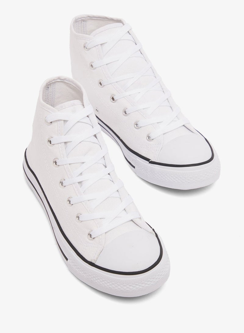 Spot-On Lace Up Canvas Sneaker - Image 4