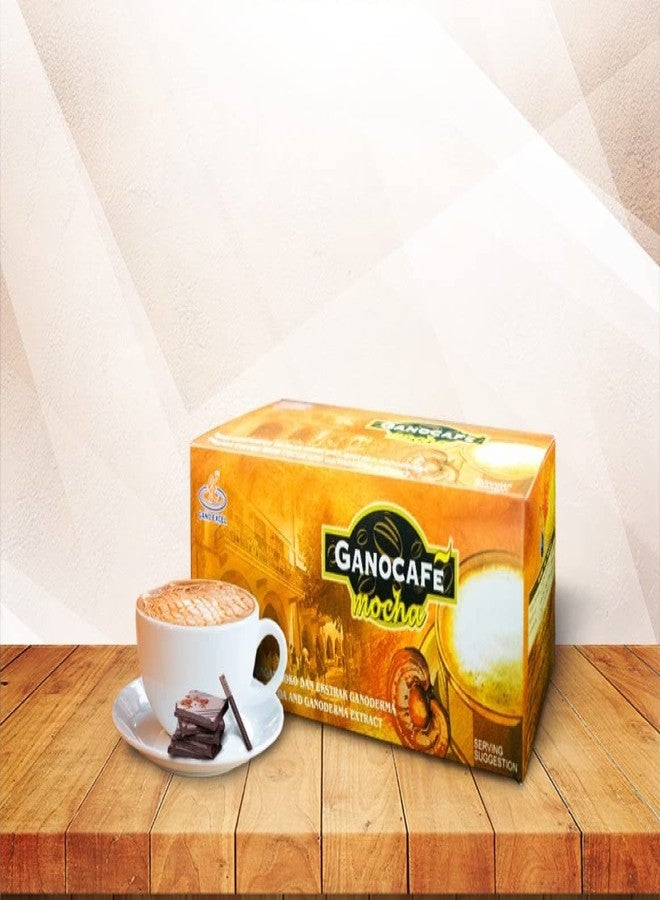 منتج عام رائع للغاية Gano Excel Ganocafe Gano Cafe Mocha مع مستخلص فطر غانوديرما لوسيدوم 15 كيسًا (علبة واحدة) - Image 3