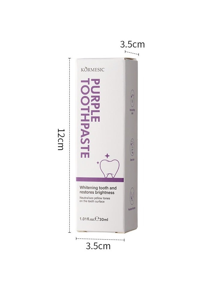 Kormesic معجون الأسنان الأرجواني 30 مل-لون فريد من نوعه، تنظيف فعال - Image 2