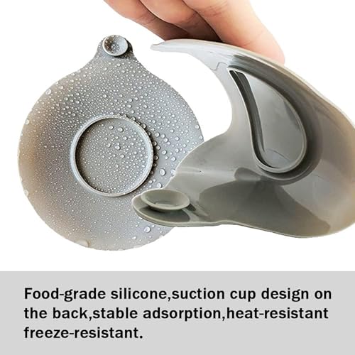 Indusoire 2 Pcs Water Stopper, 5.23 Inch Water Stopper for Bathroom, Drainage Cover for Kitchen Sink and Bathroom, Apply to Bathroom, Bathtub, Kitchen(Grey) - Image 2