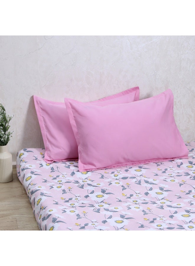 Status عقد الحالة - مجموعة من 2 غطاء وسادة لغرفة النوم (وردي) - Image 2