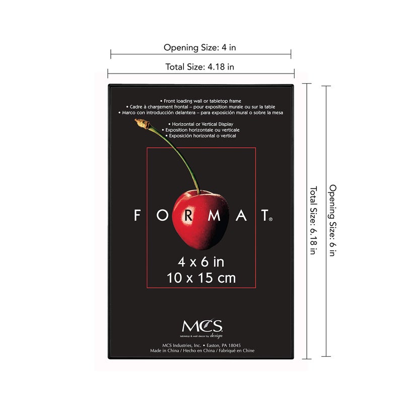 أم سي أس MCS Format Picture Frames Frames Gallery Frames Black 4 × 6 12 pack - Image 3