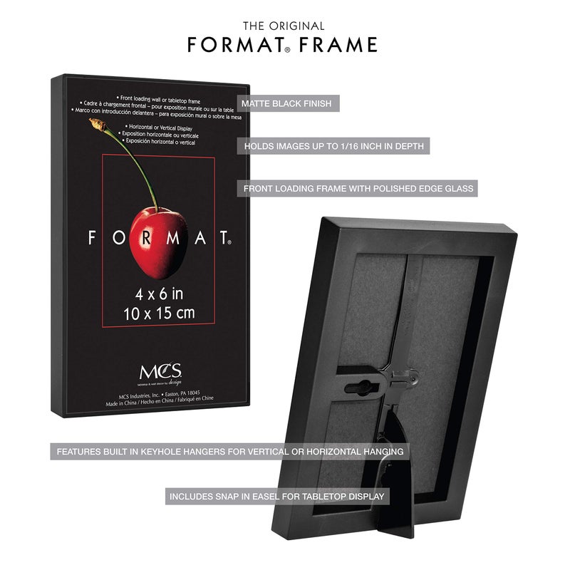 أم سي أس MCS Format Picture Frames Frames Gallery Frames Black 4 × 6 12 pack - Image 4