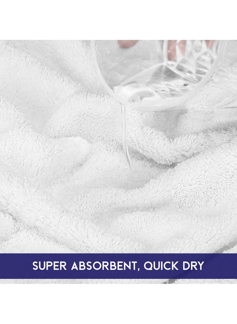 Bliss Casa Bliss Casa Bath Towel Set 70x140 cm (4 Pack) - 550 GSM 100% Cotton 20/D Quick Drying Highly Absorbent Thick Bathroom Towels - Soft Hotel Quality for Bath and Spa  - Image 5