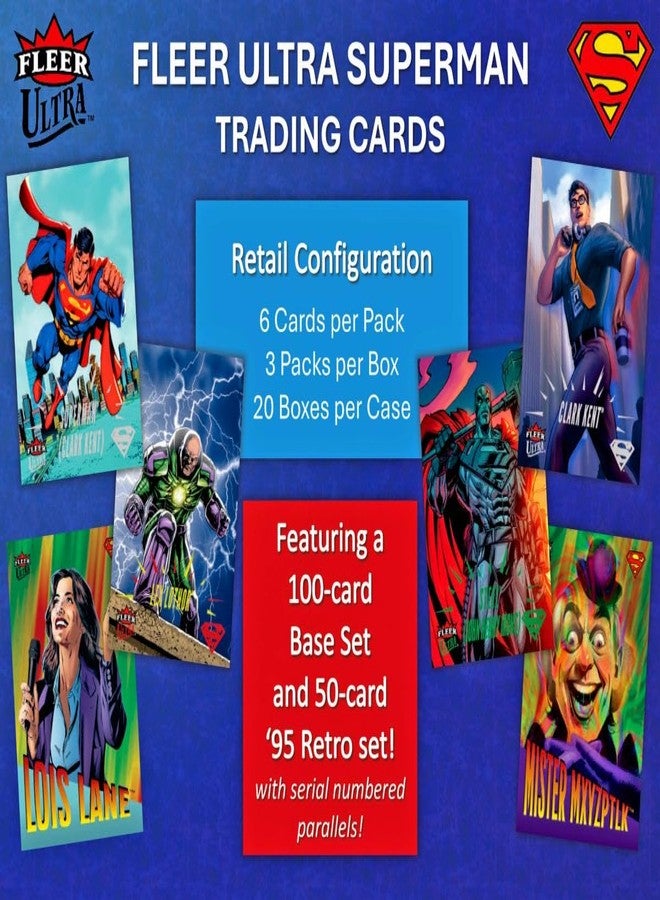 أبير ديك صندوق بلاستر مغلق من المصنع من إصدار 2026 من شركة Upper Deck Fleer Ultra Superman، مع فرصة للحصول على بطاقات Ultra Stars Green Parallels الحصرية وغيرها من الإضافات. - Image 5