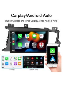 Vierex Android Car Stereo Screen For Kia Optima K5 Radio 2010-2013 Support Apple Carplay Android Auto Wireless QLED 4GB RAM Fast Interface AHD Camera Included SIM Card Bluetooth USB  - Image 3