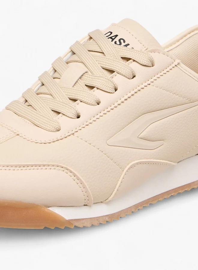 Dash Women Panelled Sneakers with Lace-Up Closure