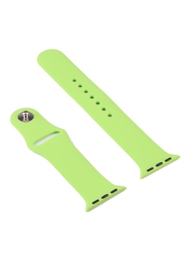 NIBEMINENT Replacement Watchband For Apple Watch Series 7/6/5/4/3/2/1/SE 42/44/45mm Grass Green - Image 2