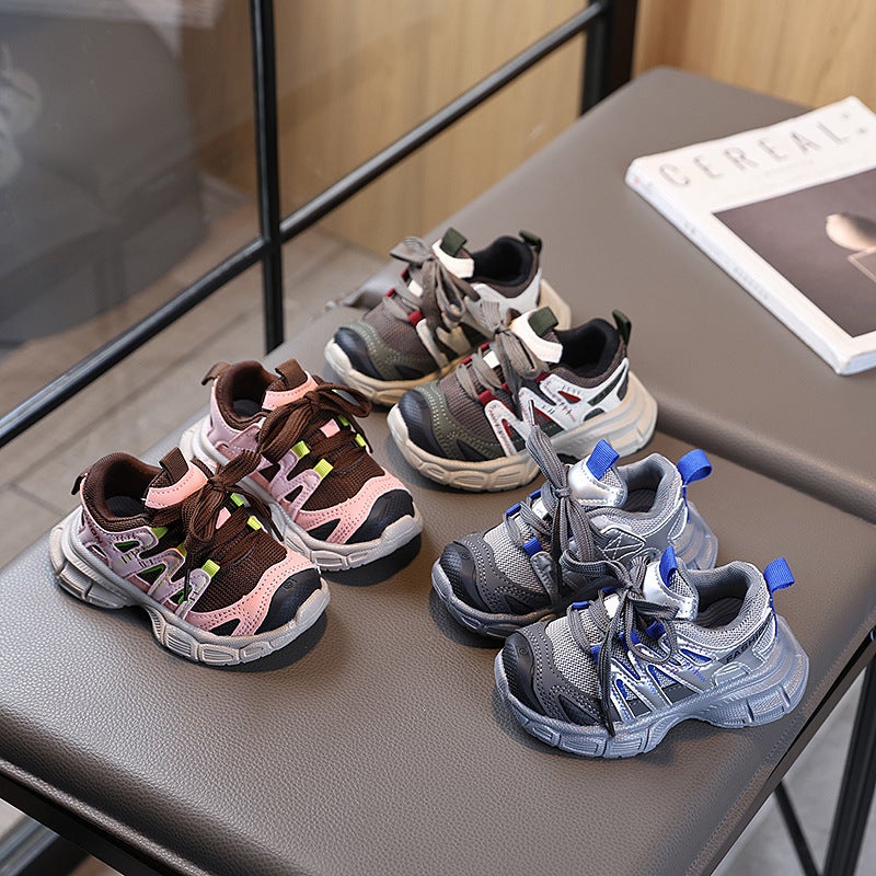 Mesh Sneakers Lightweight Flexible Sole Walking Shoes For Kids Indoor And Outdoor Activities - Image 2