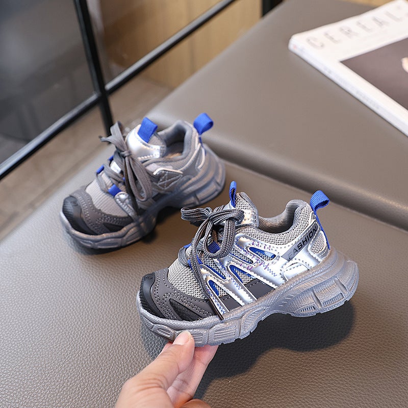Mesh Sneakers Lightweight Flexible Sole Walking Shoes For Kids Indoor And Outdoor Activities - Image 1