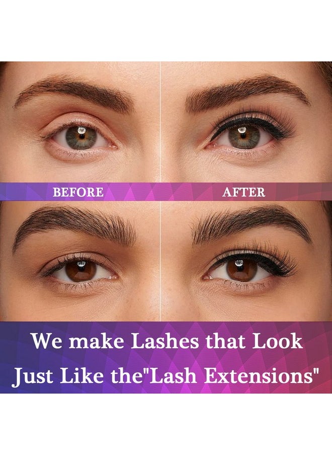 AkesuLash - 3D Magnetic Eyelashes With Eyeliner Kit7 Pairs Magnetic Lashes Kit With Applicatorupdated 2 Tubes Of Magnetic Liner & Natural Look Reusable Easy To Apply… - Image 1