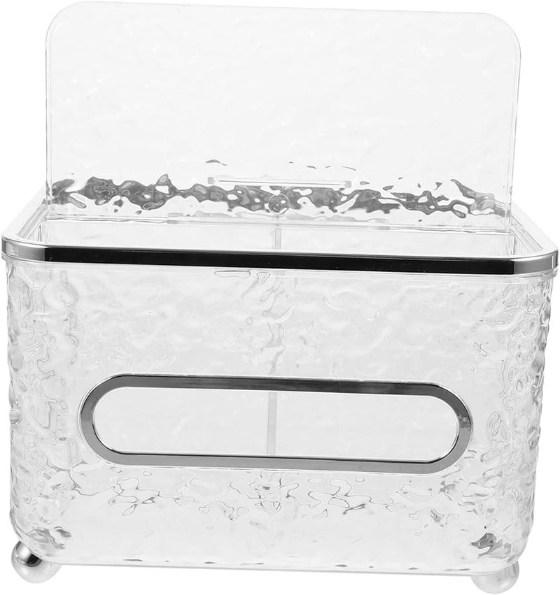 Valiclad علبة مناديل حامل هاتف منظم مكتب صندوق تخزين تصميم حديث أسود - Image 2