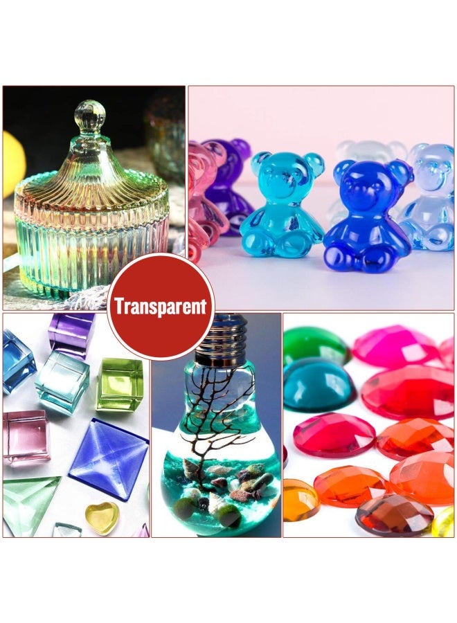 YRYM HT Epoxy Resin Pigment - 24 Colors Transparent Non-Toxic Uv Epoxy Resin Dye Liquid For Uv Resin Coloring  Resin Jewelry Making - Concentrated Uv Resin Colorant For Art  Paint  Crafts - 0.35Oz Each - Image 2