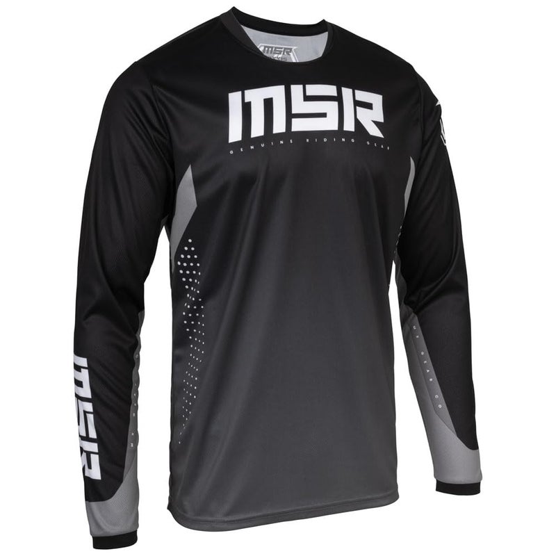 MSR Axxis Proto Dirt Bike, Motocross Jersey Large Black/Grey - Image 2