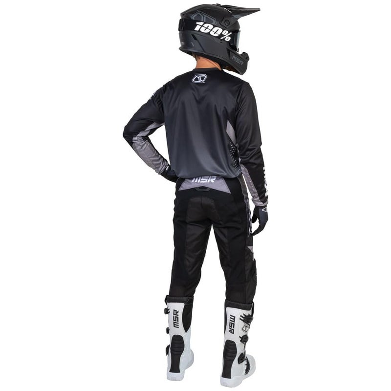 MSR Axxis Proto Dirt Bike, Motocross Jersey Large Black/Grey - Image 5